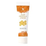 Forever Aloe Propolis Creme (74% Aloe Vera) bei trockener und gereizter Haut, zur pflegenden Unterstützung bei Neurodermitis, Tube (1 x 113 g)