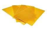 HonigWabe 100 reines Bienenwachs, 1 kg, 15 x DNM-Mittelwände, Bienenwachsplatten, zertifiziert, frei von Pestiziden und Anhaftungen, 350 x 200 mm