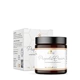 bedrop Propolis Cream bei Akne, Neurodermitis (hochdosierte Salbe) - 60g Propolis Creme mit Bienenwachs & Traubenkernöl (60g)