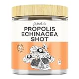Propolis Echinacea Trinkpulver - 65 Shots - Alternative zu Propolis Tropfen, Sirup, Kapseln- Hochdosiert - Propolis Bienenharz Extrakt (10:1) 130g