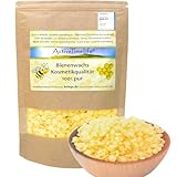 ActiveTimeLife® Bienenwachs Pastillen Bio gelb | Premium | 200 g ideal für Kosmetik Kerzen Cremes Salben Seifen Wachstücher - Das Original im praktischen Zip-Beutel