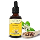 Propolis Tinktur 30% – 50 ml – Pure Hochdosierte Propolis Tropfen – 100% natürlich - Propolis Extrakt – Praktische Pipette - Unterstützung des Immunsystem - NatimaVita