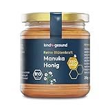 kindgesund Bio Manuka Honig für Kinder – Wohltuender Honig im Glas mit einem MGO von 200+ – 250 g