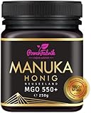 Manuka Honig | MGO 550+ | 250g | Das ORIGINAL aus NEUSEELAND | PUR, ROH & ZERTIFIZIERT | Premium Qualität 100% natürlich | PowerFabrik