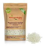 100% Bienenwachspastillen weiss für Kosmetik (200 g) Bienenwachs Pastillen