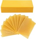 Wvu & Wvo Bienenwachs-Kerzen-Bausatz für 30 Kerzen, machen Sie Ihre eigenen Bienenwachs-Kerzen mit Bienenwachs-Blätter, Bienenwachs-Kerzen für Geburtstag, Weihnachten (13.3 * 9CM)