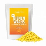 little bee fresh Bio Bienenwachs Pastillen – Wachs aus Deutschland & Österreich vom Bio-Imker | 100% naturrein & pestizidfrei | Ideal für DIY Kosmetik, Kerzen, Bienenwachstücher & mehr (100 Gramm)
