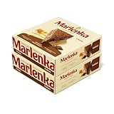 MARLENKA® Duopack Honigkuchen 2 x 800 g | Tschechischer Kuchen für Desserts und Geschenksets | Leckere Honigkuchen Geschenkbox | Honey Cake für besondere Anlässe (400 g (2er Pack), Kakao)