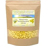ActiveTimeLife® Bienenwachs Pastillen Bio gelb | Premium | 500 g ideal für Kosmetik Kerzen Cremes Salben Seifen Wachstücher - Das Original im praktischen Zip-Beutel