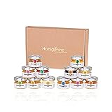 Honig Geschenk Set - 12 verschiedene Sorten - 100% Deutscher Honig [12 x 28 Gramm] Probier Set Honigprinz Familien-Imkerei