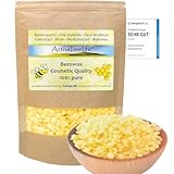 ActiveTimeLife® Bienenwachs Pastillen Bio gelb | Premium | 100 g ideal für Kosmetik Kerzen Cremes Salben Seifen Wachstücher - Das Original im praktischen Zip-Beutel