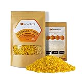 100% Reine Bienenwachs Pastillen (200g) ohne Zusatzstoffe, natürliches Beeswax für Salben,Kosmetika,Seifen,Kerzenherstellung und Leder-/Holzpflege