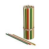 Danilovo Bienenwachs Kerzen (Mehrfarbige) - Orthodoxe Kerzen für Gebet Rituals Tischdeko - Ungiftig, Ruß - Tropffrei, Lang, Nachhaltige Produkte, 60 Stück (4 Farben, Höhe 16,5 cm)