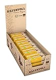 Hafervoll Organic Flapjack Cacao Nib & Hazelnut, 18 x 60g Bio-Hafer-Müsliriegel mit Haselnüssen, Kakaobohnen & Kakao - mit Honig, ohne Zusatz von Zucker, im Ofen gebacken, ohne Zusatzstoffe