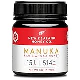 New Zealand Honey Co. Manuka Honig MGO 514+ / UMF 15+ | Aktiv und Roh - Hergestellt in Neuseeland - Zertifiziertem Methylglyoxal Gehalt - 250g - Manuka Honig 550 - Raw Honey - Rohhonig