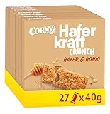 Haferriegel Corny Haferkraft Crunch, knackig mit wertvollem Hafer & Honig, 27x40g