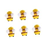 DIKACA 6stücke Teiliges Wollfilz Bienen Deko Für Diy Handwerk Miniatur Bienenfiguren Aus Weichem Filz Für Kreative Bastelideen