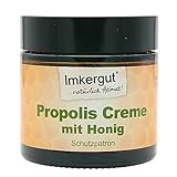 Imkergut Propolis-Creme Gesicht, 100% Natur, pflegende Gesichtscreme mit Honig, 50ml Tiegel