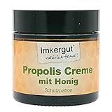 Imkergut Propolis-Creme Gesicht, 100% Natur, pflegende Gesichtscreme mit Honig, 50ml Tiegel