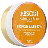 Absolei Propolis Salbe, Natürliche 30% Propolis Salbe für Juckende, Trockene und Rissige Haut, 40 ml (1er Pack)