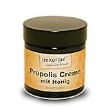 Imkergut Propolis-Creme Gesicht, 100% Natur, pflegende Gesichtscreme mit Honig, 50ml Tiegel