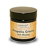 Imkergut Propolis-Creme Gesicht, 100% Natur, pflegende Gesichtscreme mit Honig, 50ml Tiegel