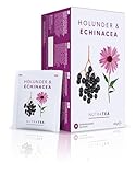 Nutra Tea Holunderbeere & Sonnenhut, Immun- & Erkältungstee, Tee zur Unterstützung des Immunsystems, zur Bekämpfung von Erkältungen, 20 wiederverwendbare Teebeutel, natürlicher Kräutertee