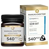 MANUKA DOCTOR | MGO 540+ Manuka Honig Monofloral | 250g | 100% Reiner Neuseeland Honig | Zertifiziert RAW | Nicht-GVO | Unabhängig Labortestet | Rückverfolgbar vom Bienenstock bis nach Hause