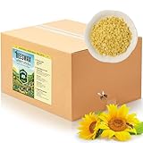 Bienenwachs Pastillen 4.5KG/9KG - Natürliches Gelbes Bienenwachs für Kerzenherstellung, Bienenwachs für Kosmetik und Hautpflege - Bienenwachs für DIY-Projekte(4.5KG)