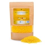 Rocketchair Bienenwachs Pastillen - hochwertige Mischung in kosmetischer Qualität, vielseitig einsetzbar für Kerzen, Cremes, Lotionen, Lippenpflege & Holzpolitur - Made in Germany (250 Gramm)