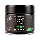 Matcha & CO | 100% biologischer Premium-Matcha-Tee 30 g [Zeremonielle Premiumqualität]. Bio-Grünteepulver aus Japan. Zeremonieller Bio-Matcha-Tee. 100% natürlicher Premium-Matcha-Grüntee