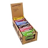 HAFERVOLL Classic-Mixbox, 6 verschiedene Sorten, je Sorte 3 Flapjacks - 18 x 65g Müsliriegel - mit Honig ohne Zusatz von Zucker, Handmade, im Ofen gebacken
