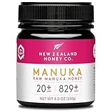 New Zealand Honey Co. Manuka Honig MGO 829+ / UMF 20+ | Aktiv und Roh | Hergestellt in Neuseeland | Zertifiziertem Methylglyoxal Gehalt | 250g