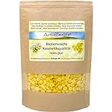 ActiveTimeLife® Bienenwachs Pastillen Bio gelb | Premium | 200 g ideal für Kosmetik Kerzen Cremes Salben Seifen Wachstücher - Das Original im praktischen Zip-Beutel