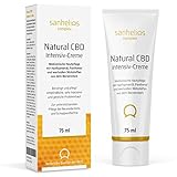Sanhelios Natural CBD Intensive-Creme mit Propolis | Medizinische Intensivpflege für empfindliche, trockene Haut | regeneriert | lindert Juckreiz | Auch bei Neurodermitis & Schuppenflechte | 75 ml