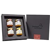 Immenwunder Honig Geschenk Set für den perfekten Moment - Vier schmackhafte Honige in hochwertiger Geschenk-Verpackung - Für besondere Momente