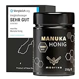 Manuka Honig 1000 MGO + 250g im Glas (lichtundurchlässig, kein Plastik) - laborgeprüft, zertifiziert aus Neuseeland - maorika