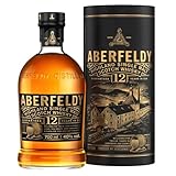 Aberfeldy 12 Jahre Single Malt Scotch Whisky, 40 Vol.-%, 70 cl/700 ml, Premium-Whisky, in vier verschiedenen Fassarten gereift