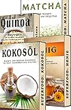 Superfood BOX: Kokosöl, Matcha, Quinoa, Honig, 4 in 1 SET, Paleo Rezepte zum Abnehmen (Superfood, Low Carb, Abnehmen, Paleo, Kokosöl, Matcha, Quinoa, Honig, Powerfood, Abnehmen)