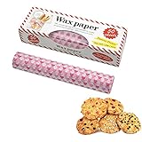 Wachspapier Beeswax Wrap Lebensmittelpapier mit Herzmuster Öldichte Wasserdichtes Bienenwachstuch Wiederverwendbar Lebensmitteln Wachspapier für KäSe, Sandwich, Brot, Kuchen, 25 * 21mm, 50 Stück