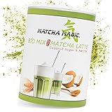 MatchaMagic - Bio Matcha Latte - Matcha Tee Pulver mit Kokosblütenzucker - Matcha Latte Pulver aus Japan - Matcha Pulver für leckeren Tee
