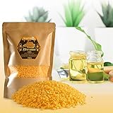 Gigmeta Bienenwachs Pastillen, 100% natürliches Bienenwachs, 400g ideal für Kosmetik Kerzen Cremes Salben Seifen Wachstücher und Holzpolitur